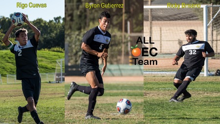 M Soccer: Briseno, Cuevas, and Gutierrez Selected to First Team All OEC