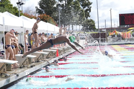 RUSTLER MEN SWIMMERS GAIN ATTENTION AT OPENING CONFERENCE INVITE