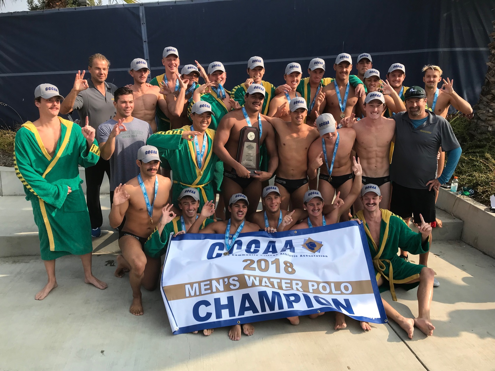 Golden West Men's Water Polo Crowned 2018 State Champions