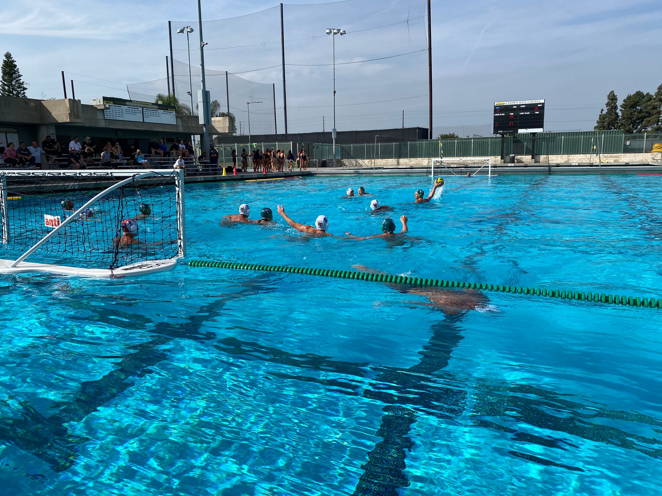 M Water Polo: Stings the Hornets in Blowout Win