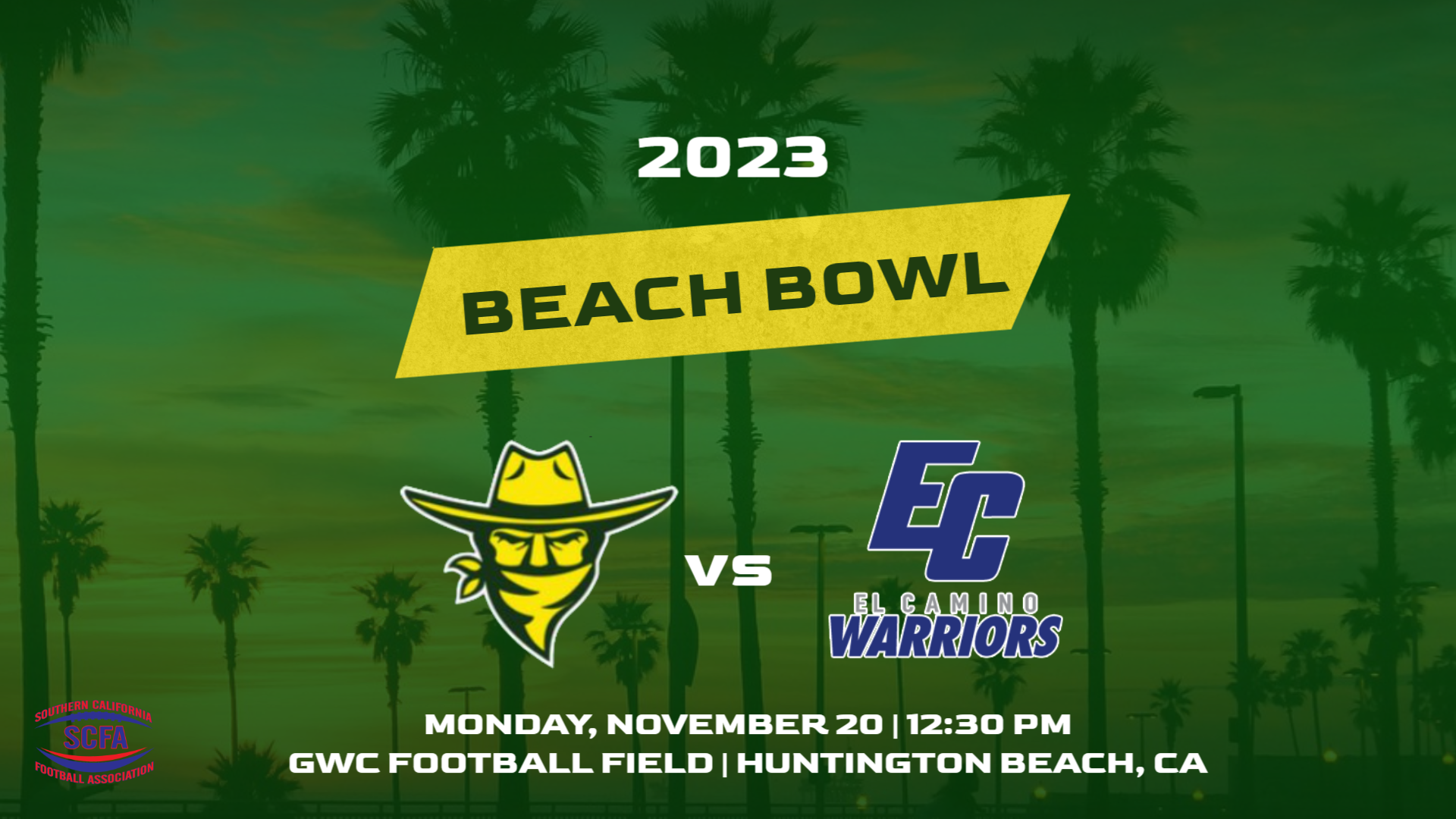 Golden West to host El Camino in 2023 Beach Bowl